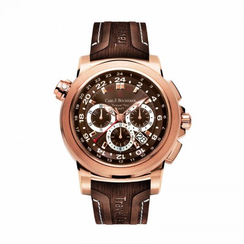 Carl F. Bucherer Patravi TravelTec 18K rose gold 46.6mm Men