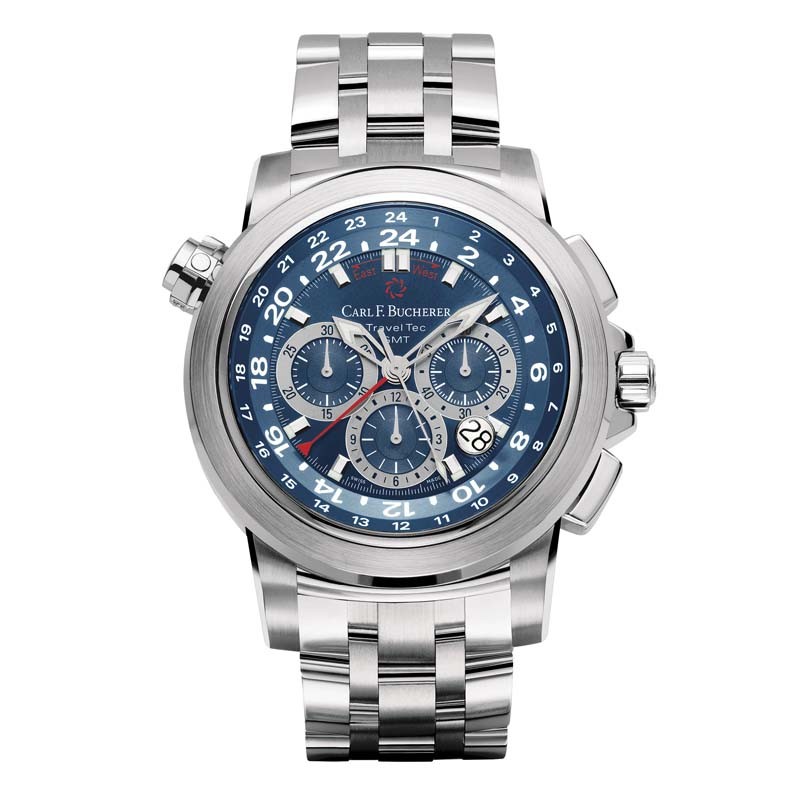 Carl F. Bucherer Patravi TravelTec Stainless steel 46.6mm Men's Watch