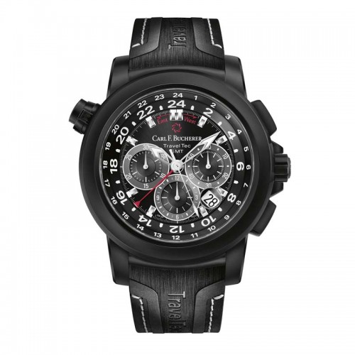 Carl F. Bucherer Patravi TravelTec stainless steel/DLC coated 46.6mm Men