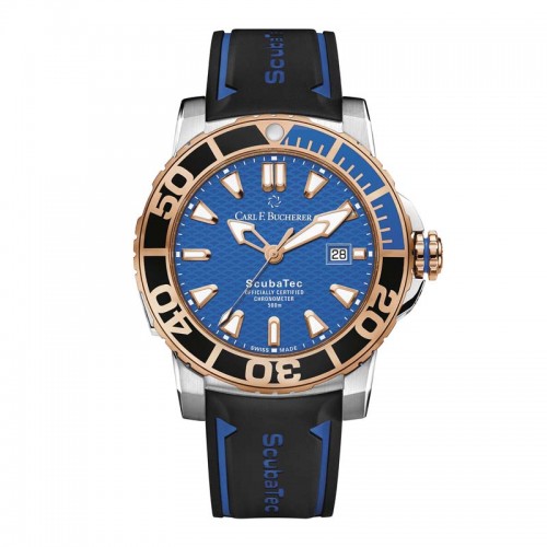 Carl F. Bucherer Patravi ScubaTec Stainless steel/18K rose gold/ceramic 44.6mm Men