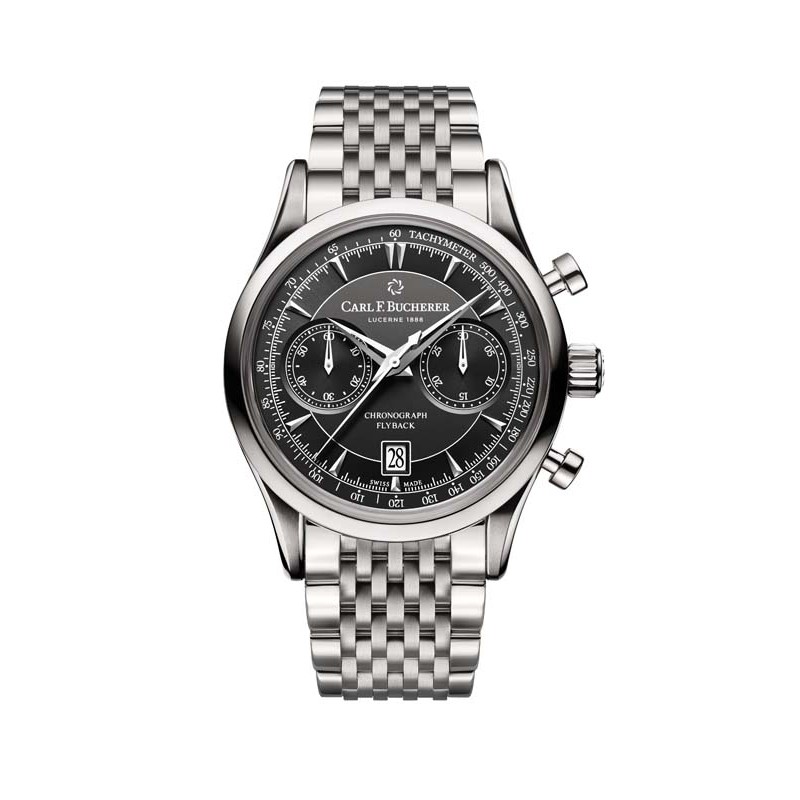 Carl F. Bucherer Manero Flyback Stainless steel 43mm Men's Watch