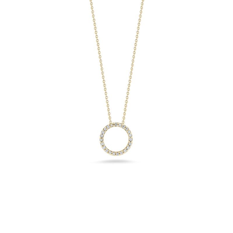 https://www.williambarthman.com/upload/product/Roberto Coin Circle Pendant with Diamonds - 18K Yellow Gold