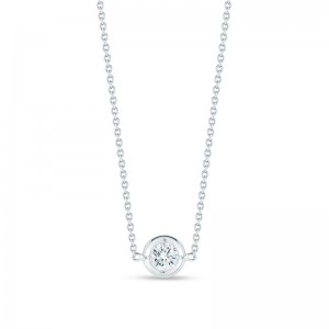 Roberto Coin 18k White Gold Diamond Necklace .10ctw.