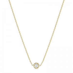 Roberto Coin 18k Yellow Gold Diamond Necklace .10ctw.