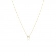 Roberto Coin Yellow Gold Diamond Love Letter M 16/18