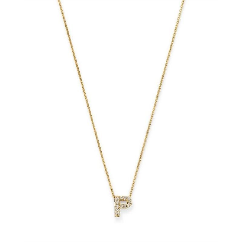 https://www.williambarthman.com/upload/product/Roberto Coin 18K Yellow Gold Tiny Treasure Diamond Initial P Love Letter Pendant Necklace