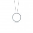 Roberto Coin 18K Gold Circle Pendant With Diamonds