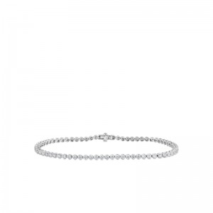 ROBERTO COIN 18K WHITE GOLD TENNIS BRACELET 1.55CT.