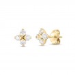 Roberto Coin 18k Yellow Gold Love in Verona Diamond Small Stud Earrings. .63ctw