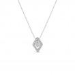 Roberto Coin 18k White Gold Diamante Small Necklace 18
