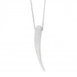 Laurenti 14k White Gold Spear Diamond Pendant Necklace 2.42ct round melee. Diamond E,VVS1 Pendant