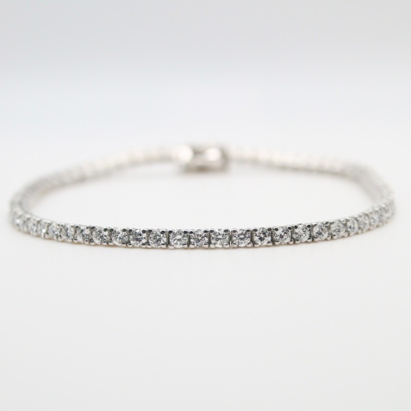 Four Prong Lab Grown Diamond Tennis Bracelet
