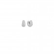 ROBERTO COIN WG DIAMOND SNAP HOOP HUGGIES  1.53CTS.