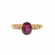 Laurenti Ruby and Diamond Ring in 18k yellow gold