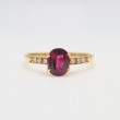 Laurenti Ruby and Diamond Ring in 18k yellow gold