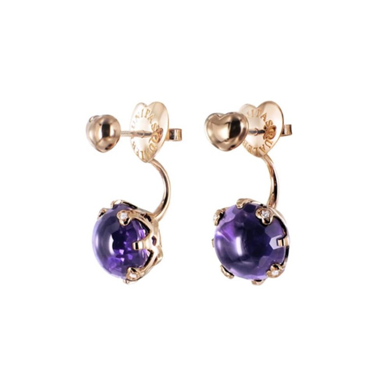 https://www.williambarthman.com/upload/product/18K ROSE GOLD SISSI IOLITE AMETHYST EARRINGS  0.07CT,  AMY-13.05. 