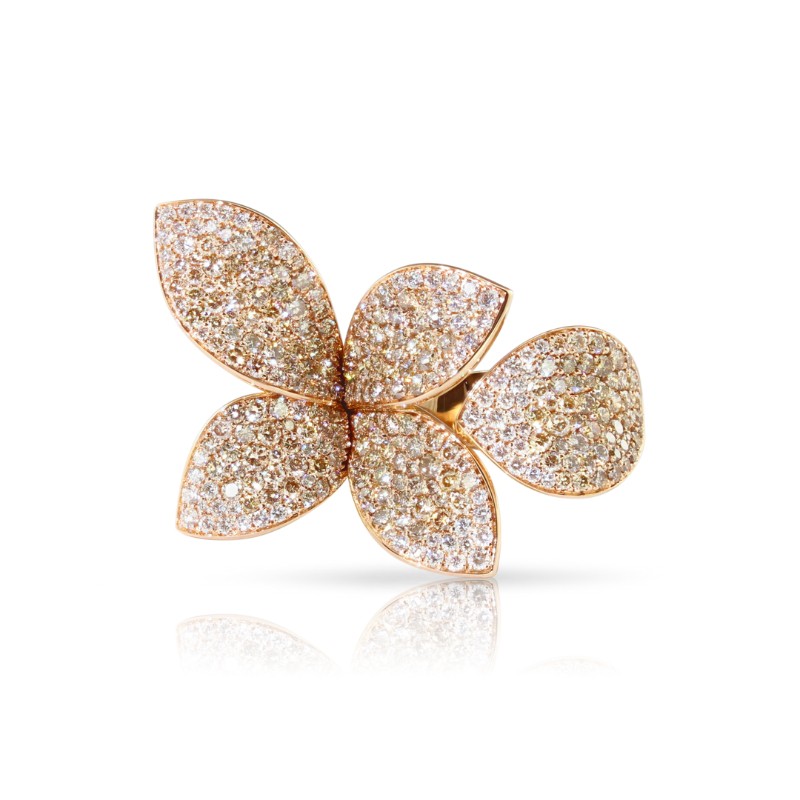 18K Rose Gold Diamond Giardini Segreti Ring 3.05Ct.
