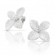 18K WHITE GOLD PETIT GARDEN STUD EARRINGS WITH DIAMONDS