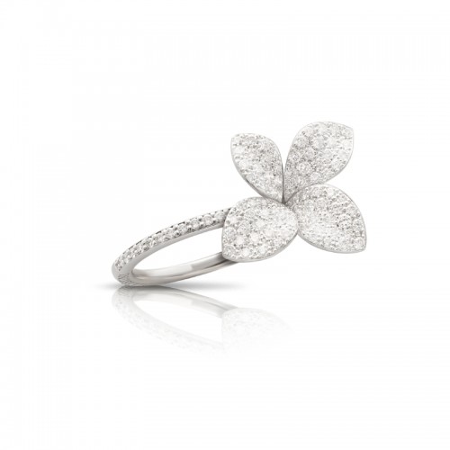 18K White Gold Diamond Giardini Sergreti Petite Ring 0.81.