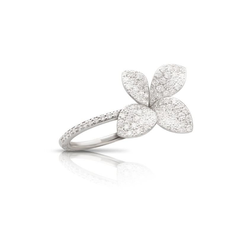 18K White Gold Diamond Giardini Sergreti Petite Ring 0.81.
