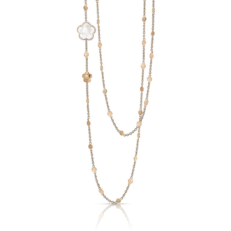 https://www.williambarthman.com/upload/product/18K PINK GOLD DIAMOND BON TON NECKLACE MILKY WHITE STONE 0.10CT-DIA,9.84-WHT. 