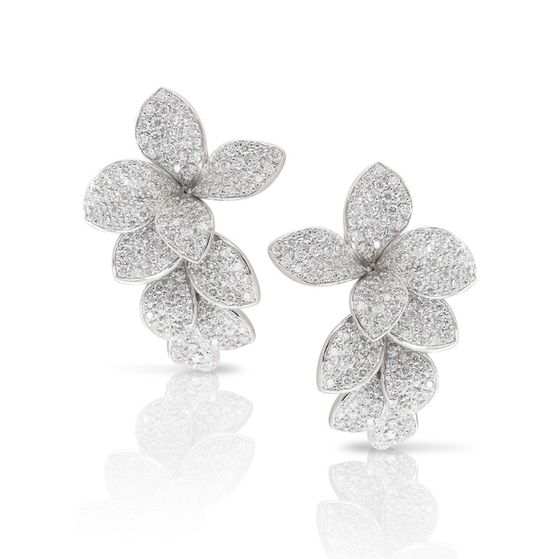 18K WHITE GOLD DIAMOND GIARDINI SEGRETI 2.52CT,WT-15.29. 