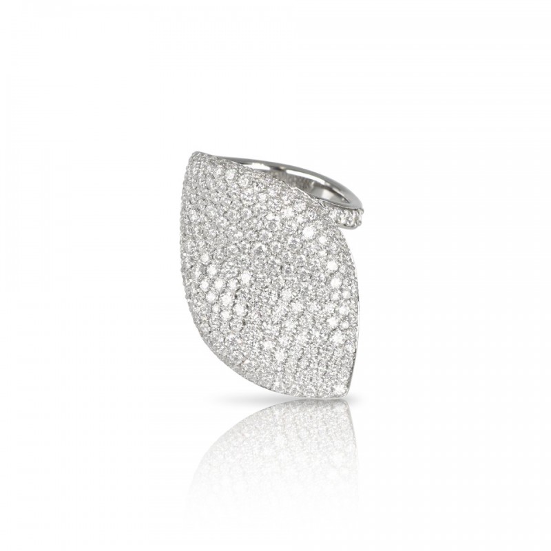 PASQUALE BRUNI 18K WHITE GOLD ALELUIÁ RING WITH DIAMONDS