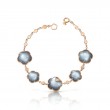 PASQUALE BRUNI 18K ROSE GOLD TON JOLI GREY MOP BRACELET DIA-0.04 OTHER-14.80. GLD-6.63