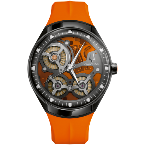 Accutron Limited Edition DNA Casino Watch in Orange