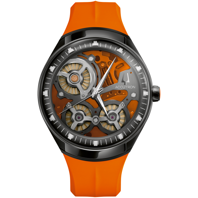 Accutron Limited Edition DNA Casino Watch in Orange