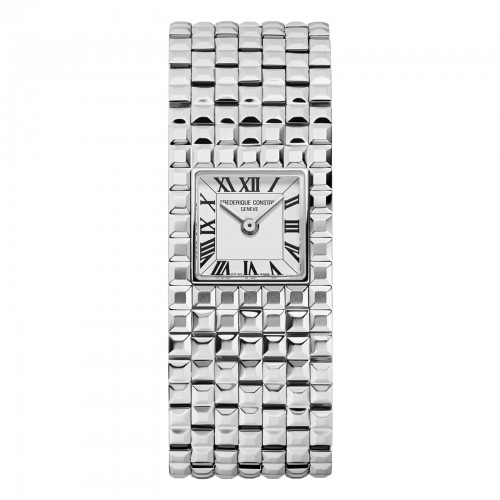 Stainless Steel Classics Manchette with White Dial