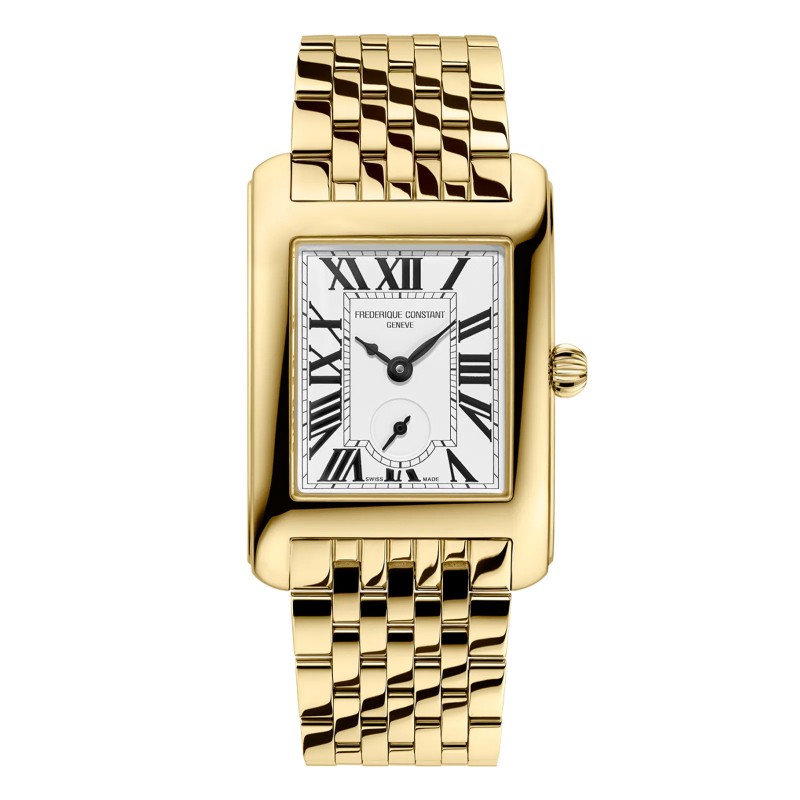 Yellow Gold-Plated Classics Carrée Small Seconds