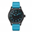 41MM Pilot's Watch Automatic George Russell in Black Ceramic with Blue Rubber Strap