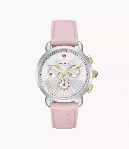 Sporty Sport Sail Two-Tone Peony Silicone Watch