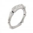 Chimento Wg Thin Bamboo Ring W/1 Diamond Link .30Pts.