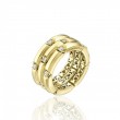 CHIMENTO 18K YELLOW GOLD AND DIAMOND CHOCOLAT RING