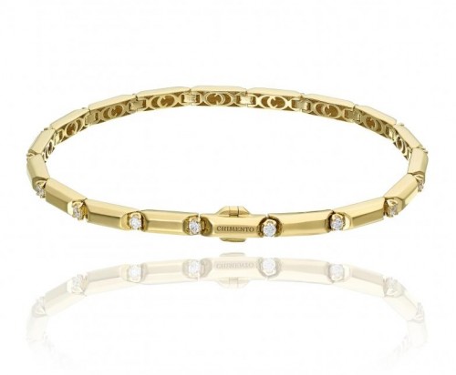 CHIMENTO 18K YELLOW GOLD AND DIAMOND CHOCOLAT BRACELET