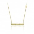 CHIMENTO 18K YELLOW GOLD 2 DIAMONDS CHOCOLAT COLLECTION PENDANT GLD-3.40 DIA0.07. VS-G