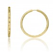 CHIMENTO 18K YELLOW GOLD DIAMOND BRIO HOOPS 0.20 VS-G.