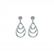 open dia circelw/1 dia ctr open pear w/2 dia curves drop ear. DAMINAI 1.86CTS