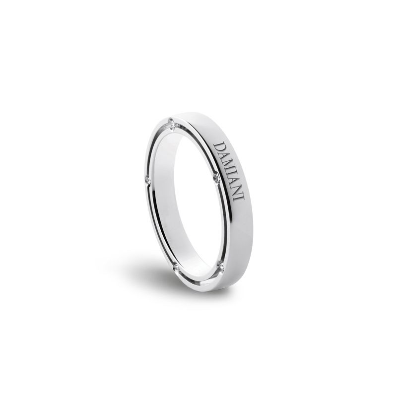 DAMIANI 8K WHITE GOLD 110 DIAMONDS BRAD PITT WEDDING BAND SIZE13 0.70 GLD-4.90. 