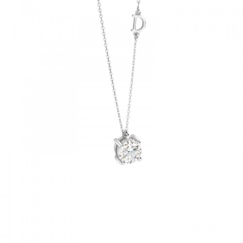 Damiani 18k white gold diamond necklace .2100 ctw. 