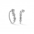 DAMIANI MIMOSA 18K WHITE GOLD AND DIAMOND EARRINGS 0.70CT