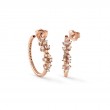 DAMIANI 18K ROSE GOLD BROWN DIAMOND MIMOSA EARRINGS 0.6900.