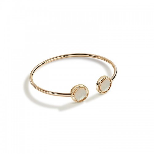 Damiani 18k Pink Gold Mother of Pearl and Diamond Bracelet 0.05ctw.