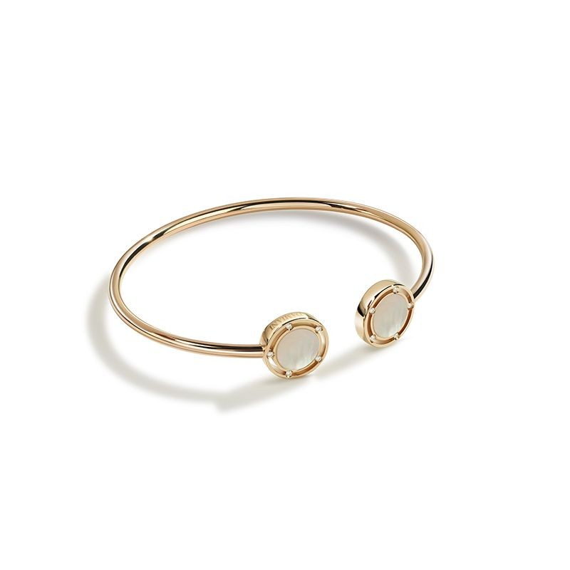 Damiani 18k Pink Gold Mother of Pearl and Diamond Bracelet 0.05ctw.