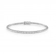 Damiani 18k White Gold Large Diamond Tennis Bracelet 1.54ctw.
