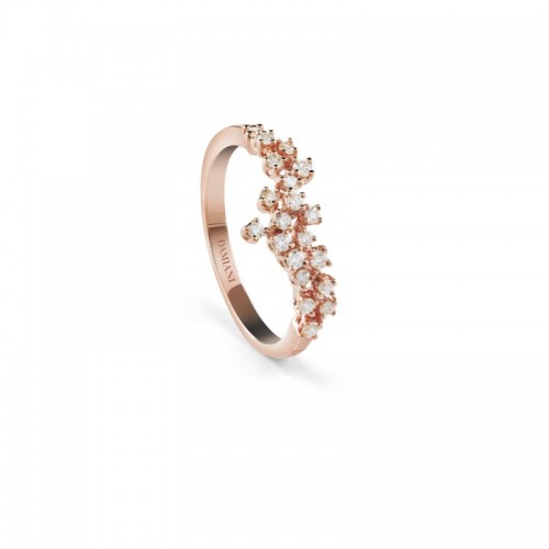 18K ROSE GOLD SINGLE MIMOSA RING 0.4200.