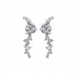DAMIANI 18K WHITE GOLD DIAMOND MIMOSA EARRINGS 2.0400.