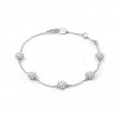 Damiani 18k white gold diamond bracelet .5200 ctw. 